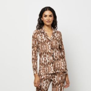 Bcbgmaxazria x Cosabella • Bonnie Printed Long Sleeve Pajama Top NWT